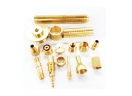Hardware Fittings - Brass part screw nut bolt stud joint nozzle pins sleeve coupling fastener, brass pipe fittings parts, brass shaft product, brass machined parts, DGHY-0054